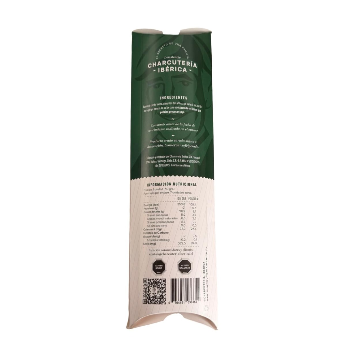 CHORIZO PICANTE CHARCUTERÍA IBÉRICA 220 G2