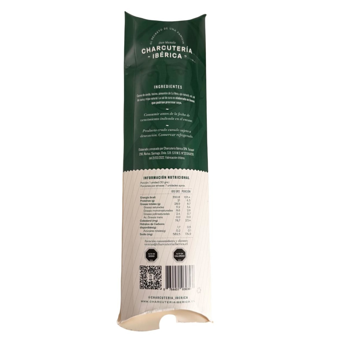 CHORIZO DULCE CHARCUTERÍA IBÉRICA 220 G2