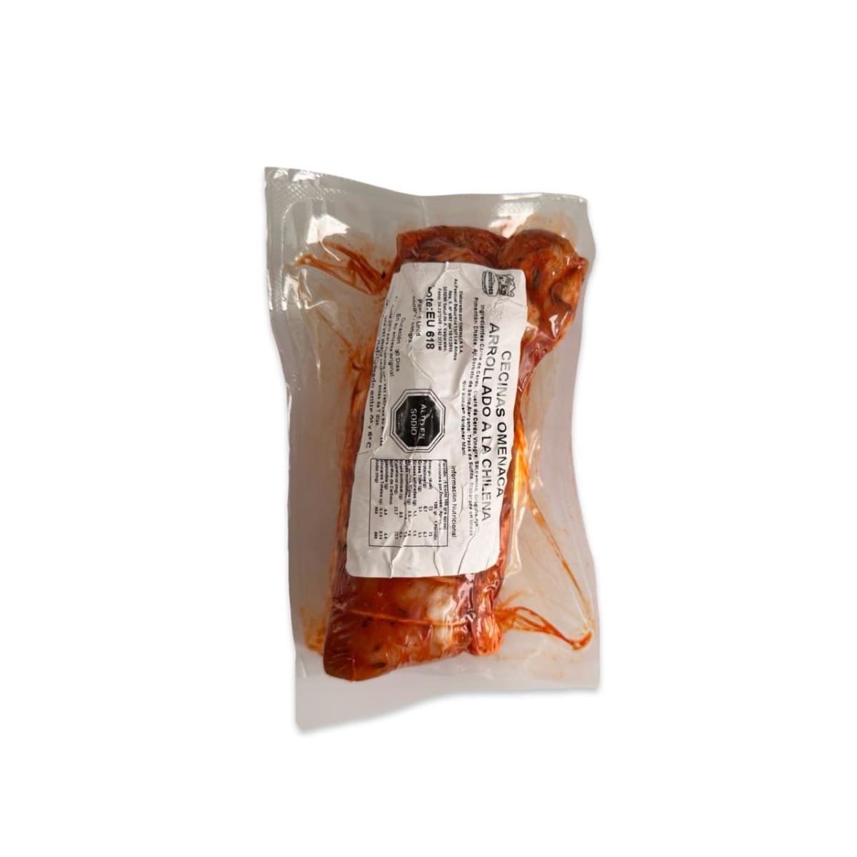 ARROLLADO A LA CHILENA CON AJÍ OMEÑACA 300 G APROX2