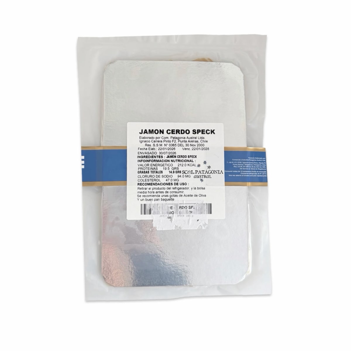 JAMON DE CERDO SPECK EMPORIO PATAGONIA AUSTRAL 100 G2