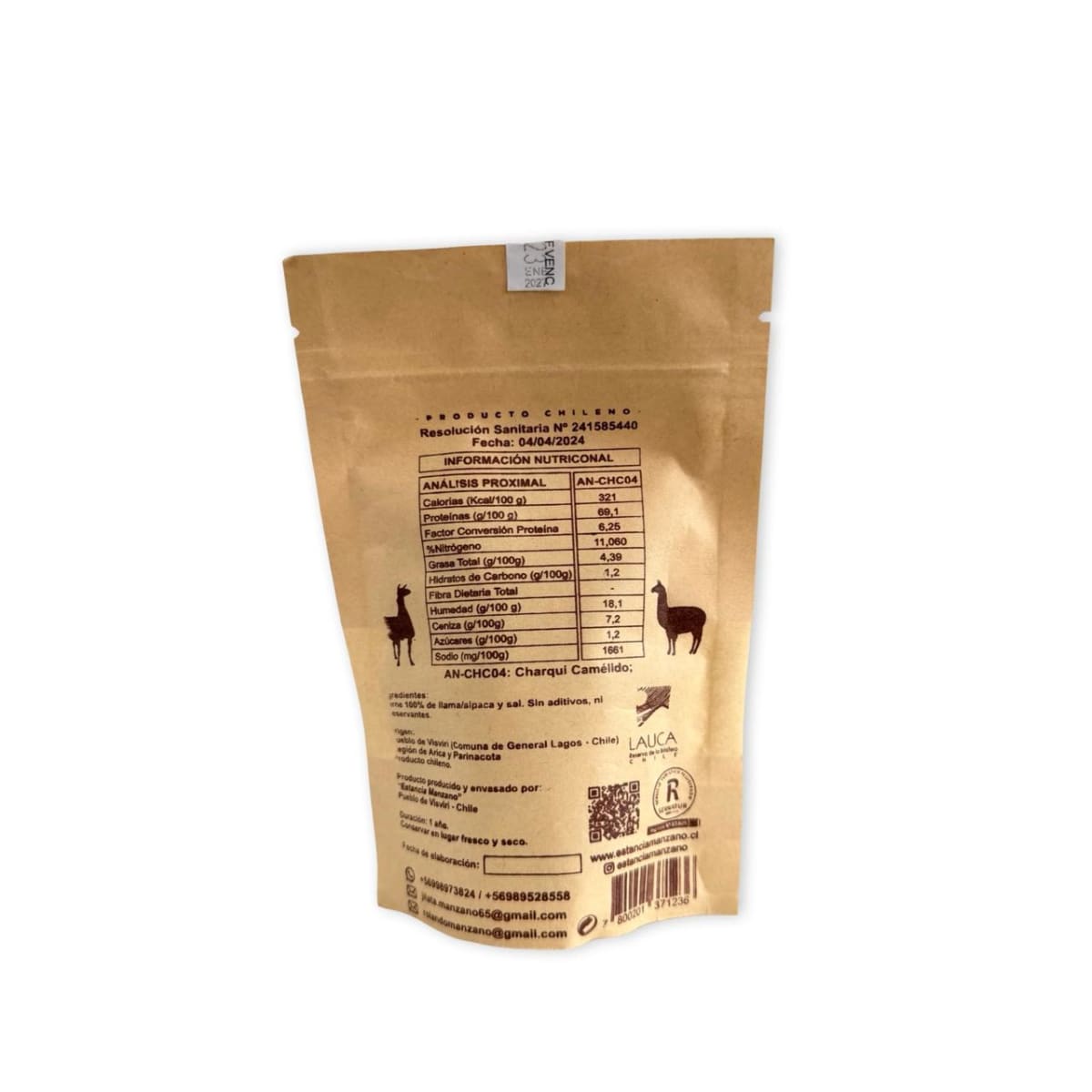 CHARQUI LLAMA ALPACA DOÑA CONCE 20 G2
