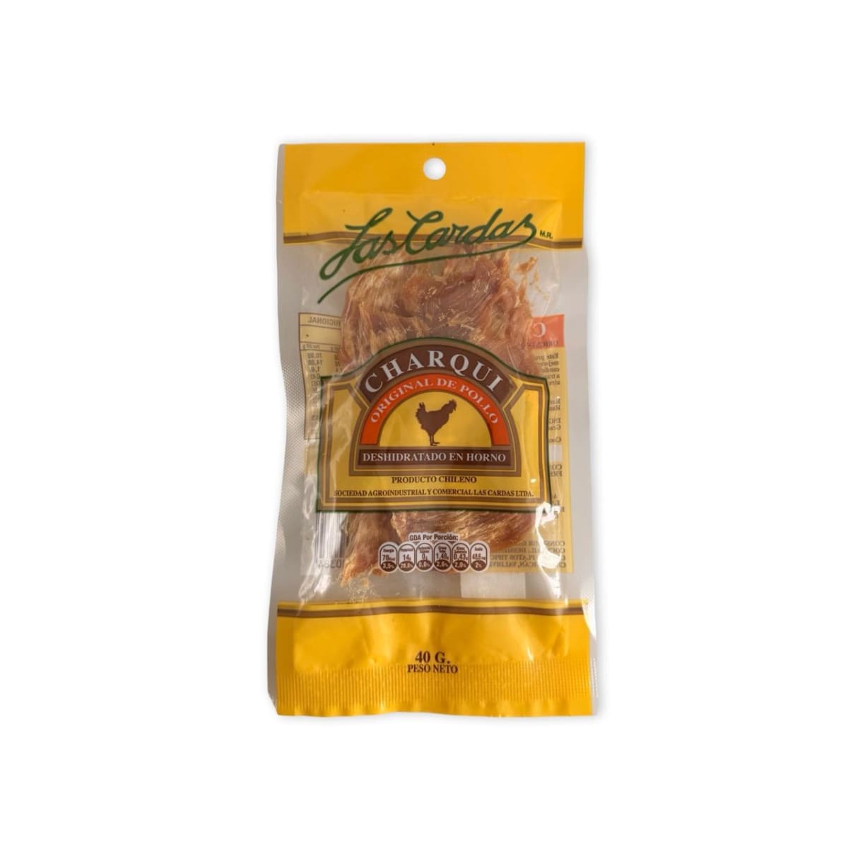 CHARQUI DE POLLO LAS CARDAS 40 G1