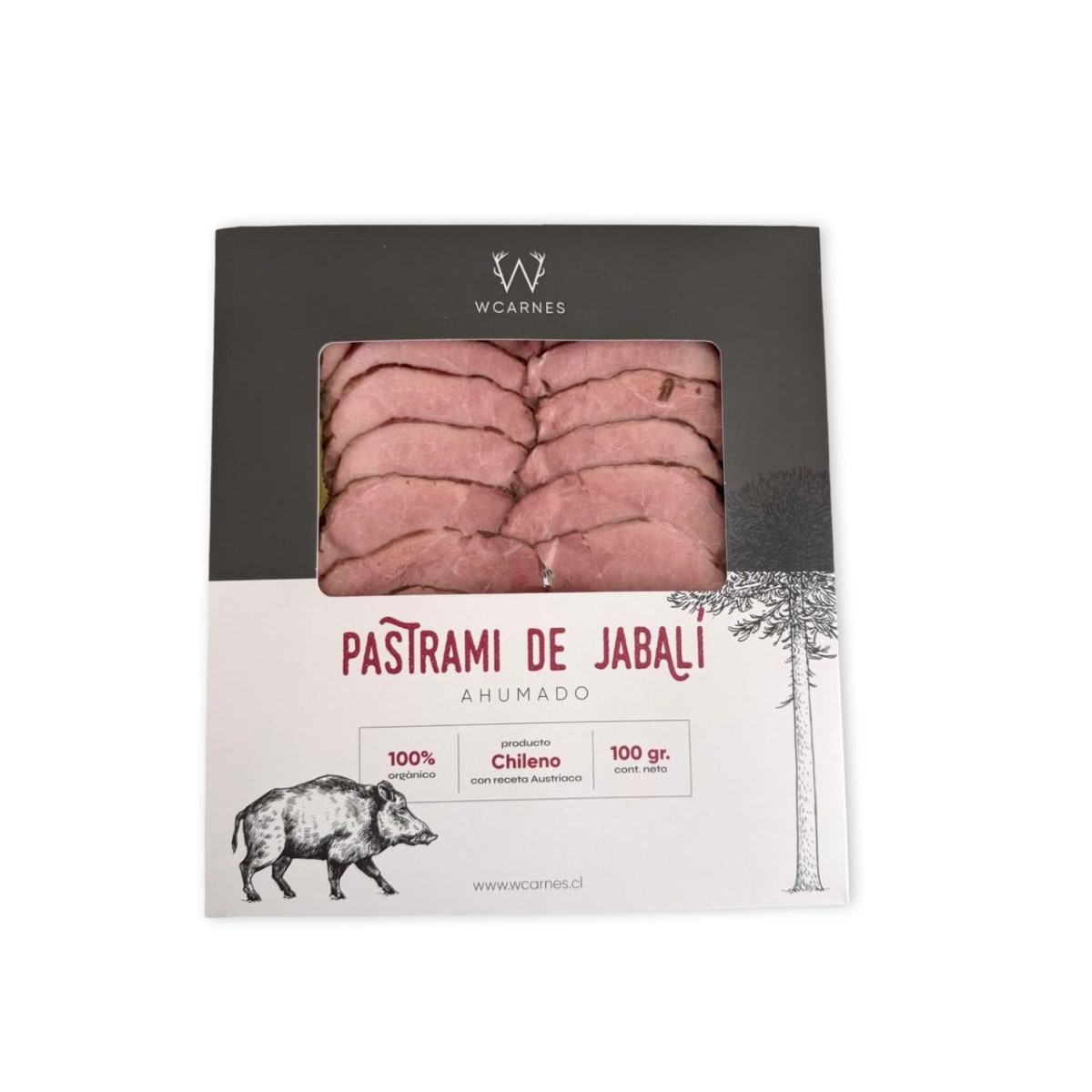 PASTRAMI DE JABALI W CARNES 100 G1