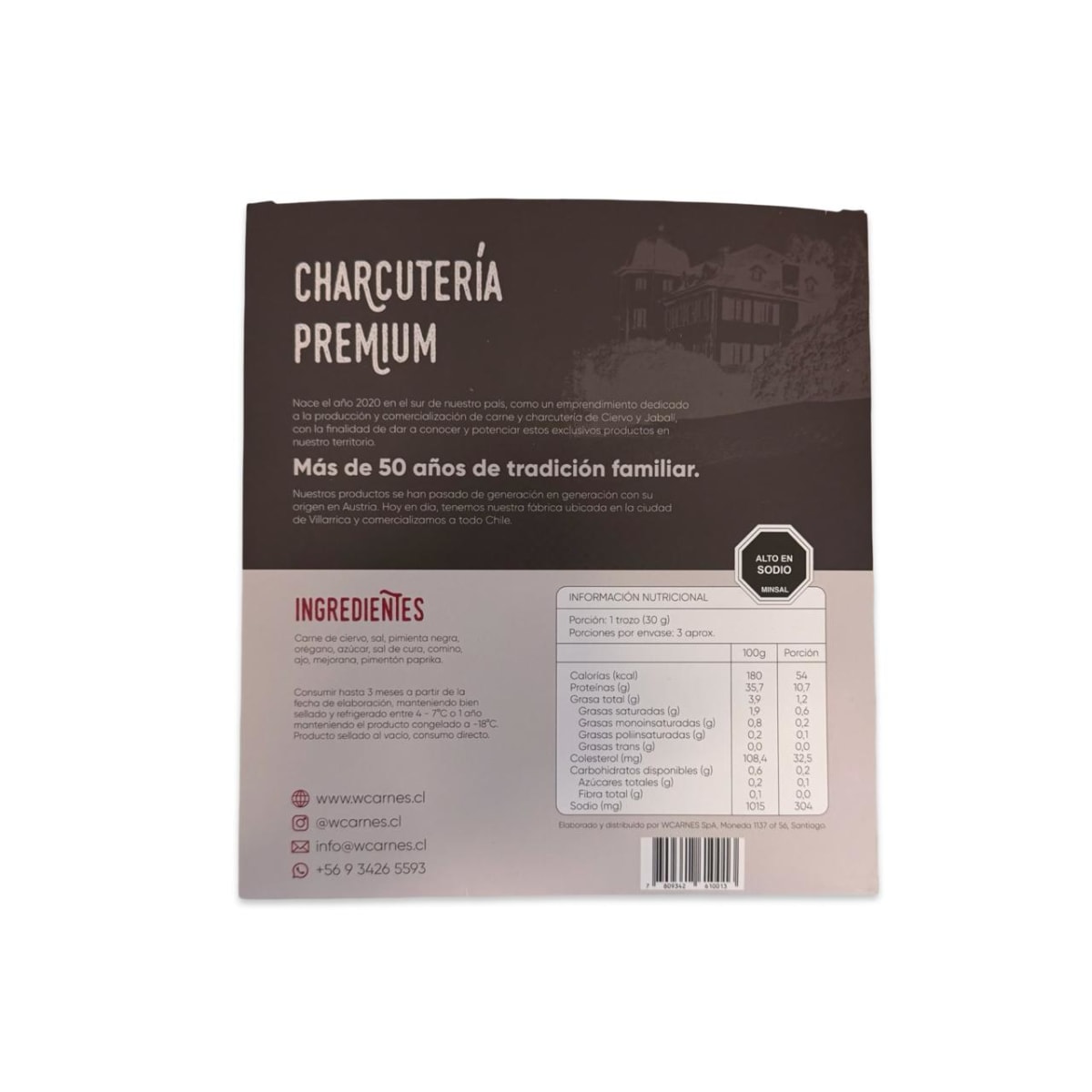 PASTRAMI DE CIERVO WCARNES 300 G.2
