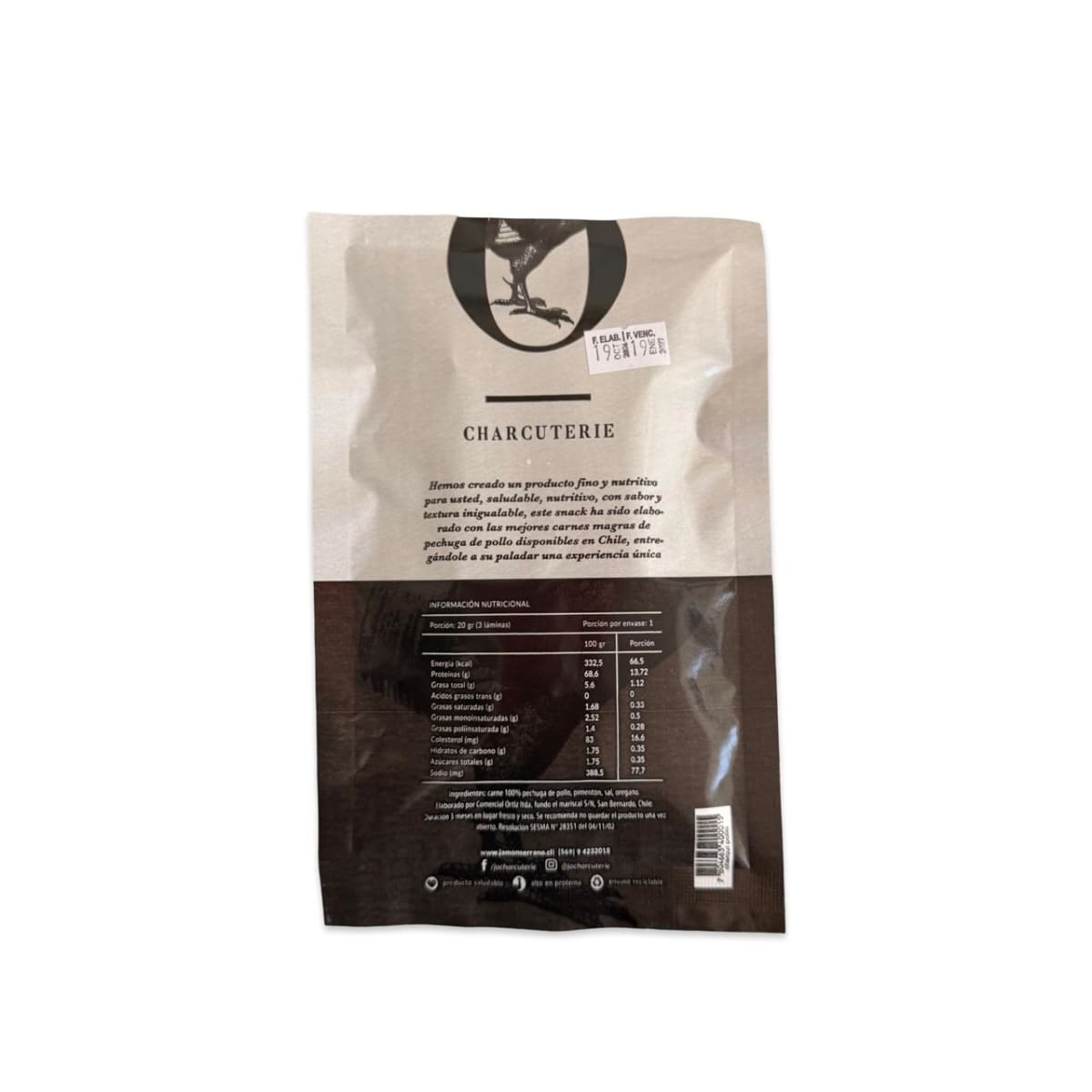 CHARQUI DE POLLO JO CHARCUTERIE 20 G2