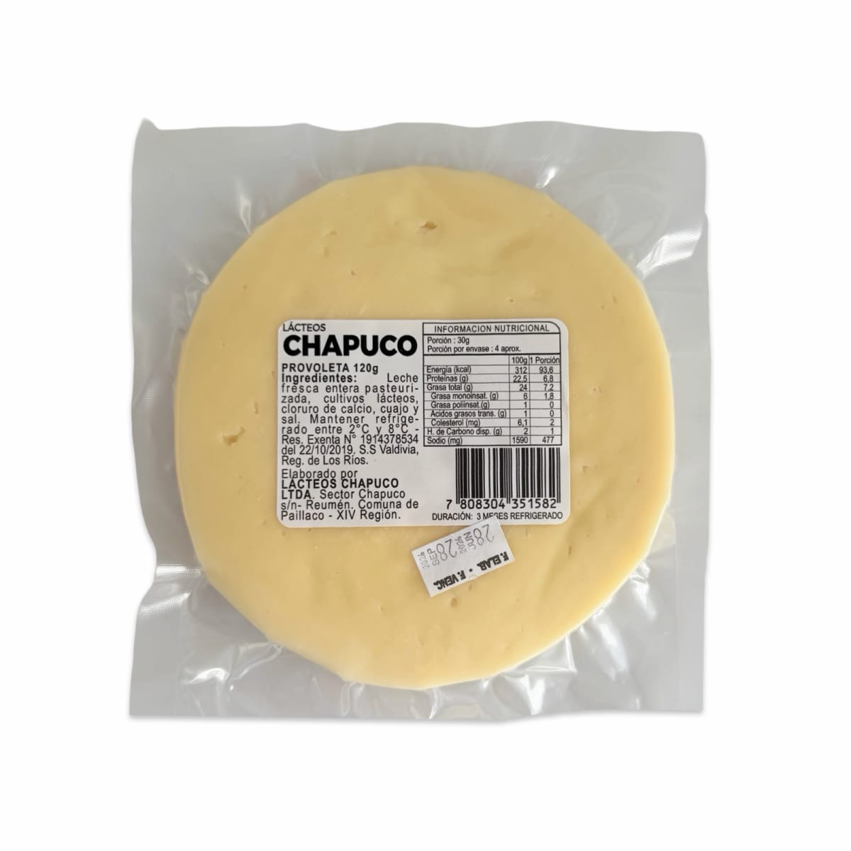 QUESO PROVOLETA TRADICIONAL CHAPUCO 120 G2