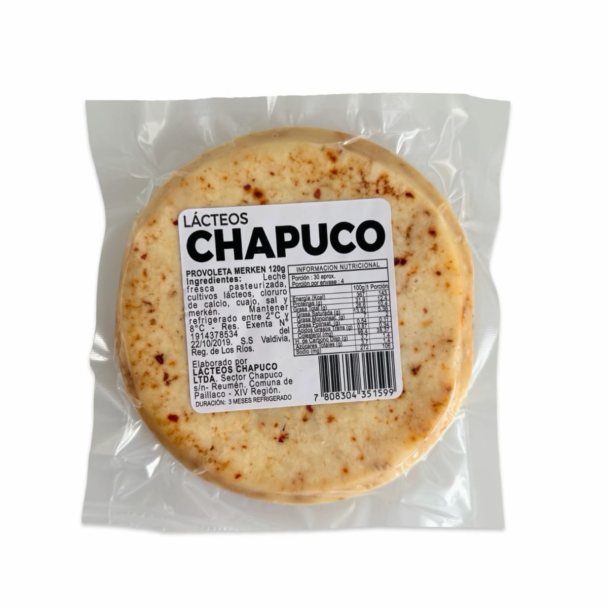 QUESO PROVOLETA CON MERKÉN CHAPUCO 120 G2