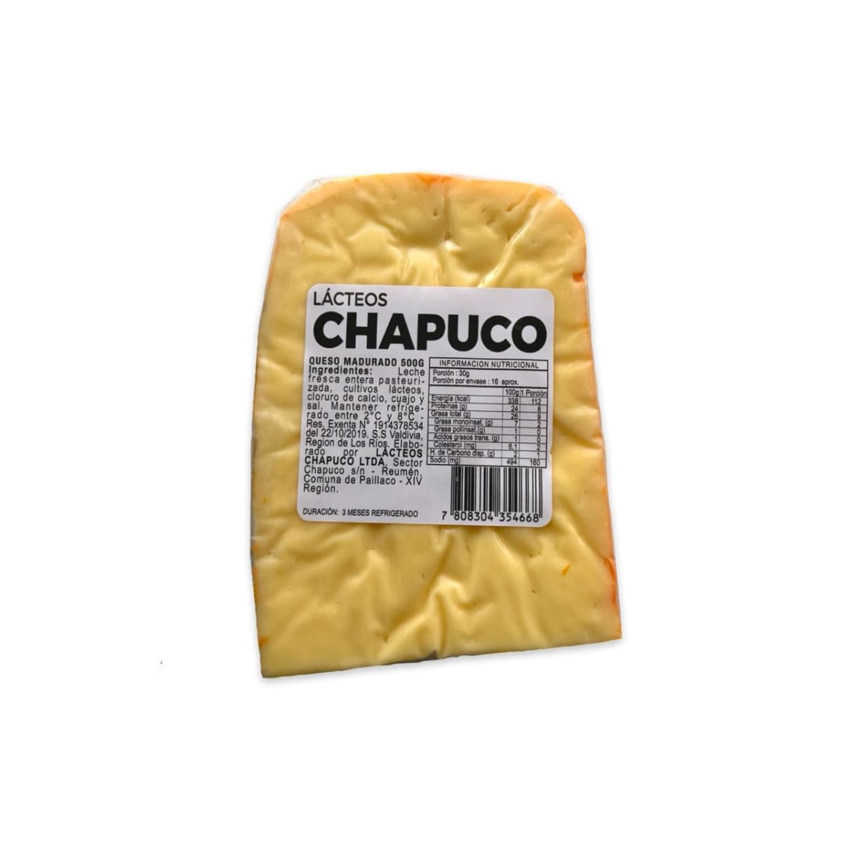 QUESO CHANCO MANTECOSO CHAPUCO MADURADO 3 MESES 500 G2