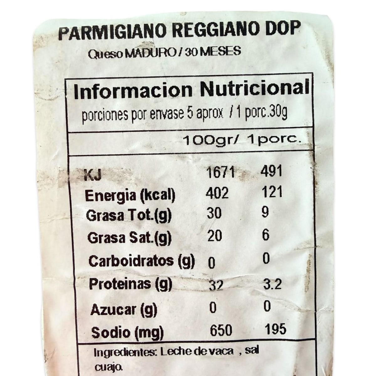 QUESO PARMESANO REGGIANO ZANETTI 30 MESES 200 G3