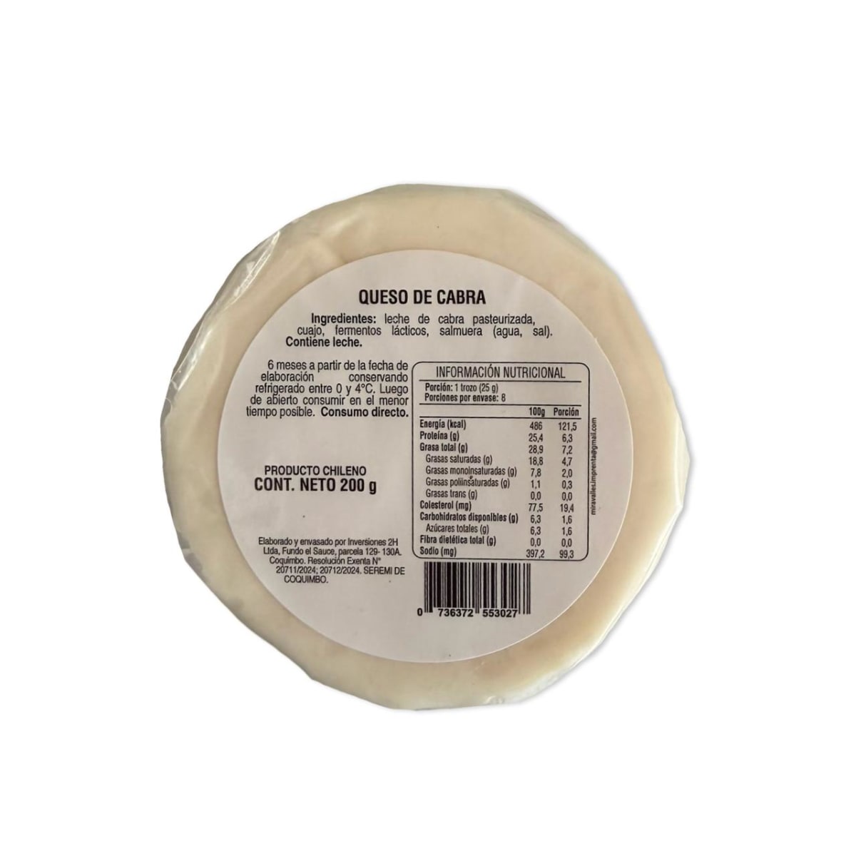 QUESO DE CABRA NATURAL ROZAGANTE 200 G2