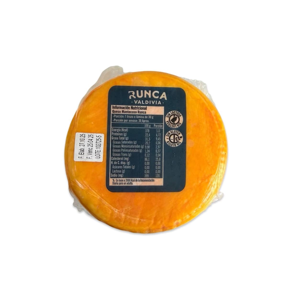 QUESO MANTECOSO RUNCA RUEDA 900 G2