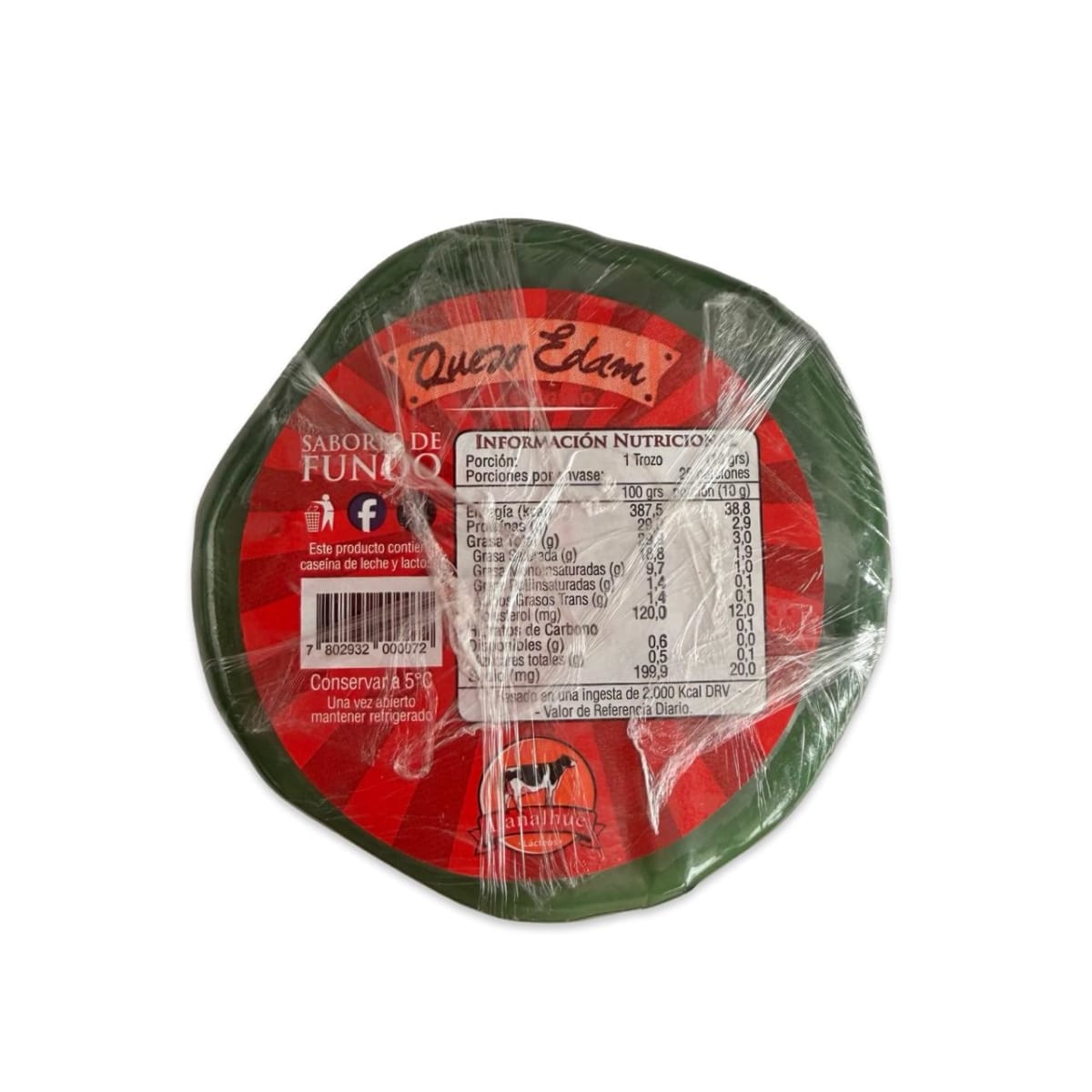 QUESO EDAM OREGANO LANALHUE 250 G2