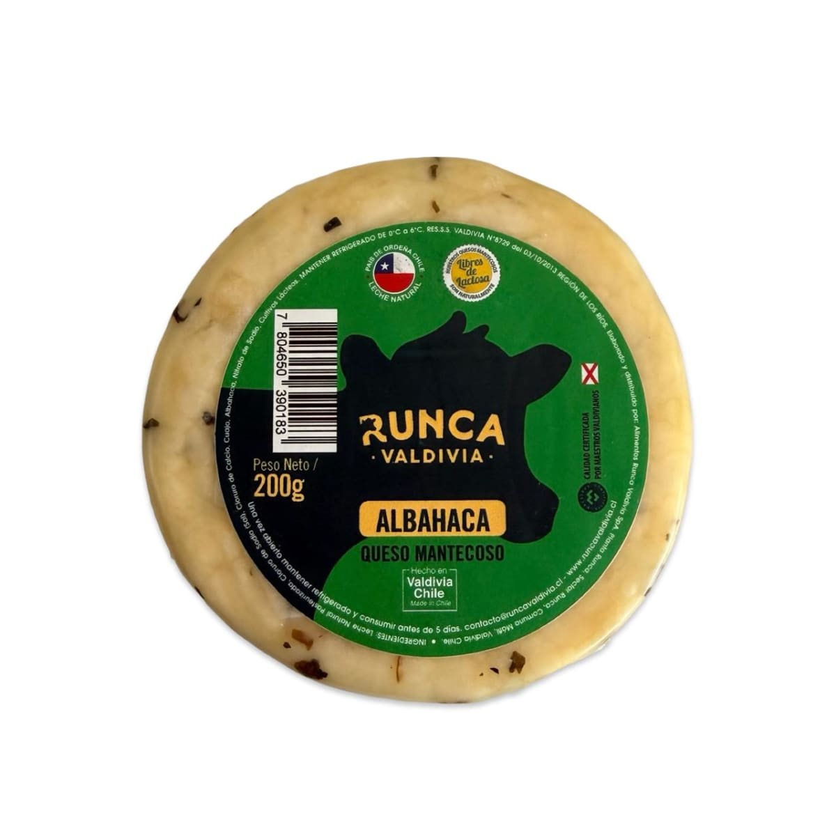 QUESO MANTECOSO CON ALBAHACA RUNCA 200 G1