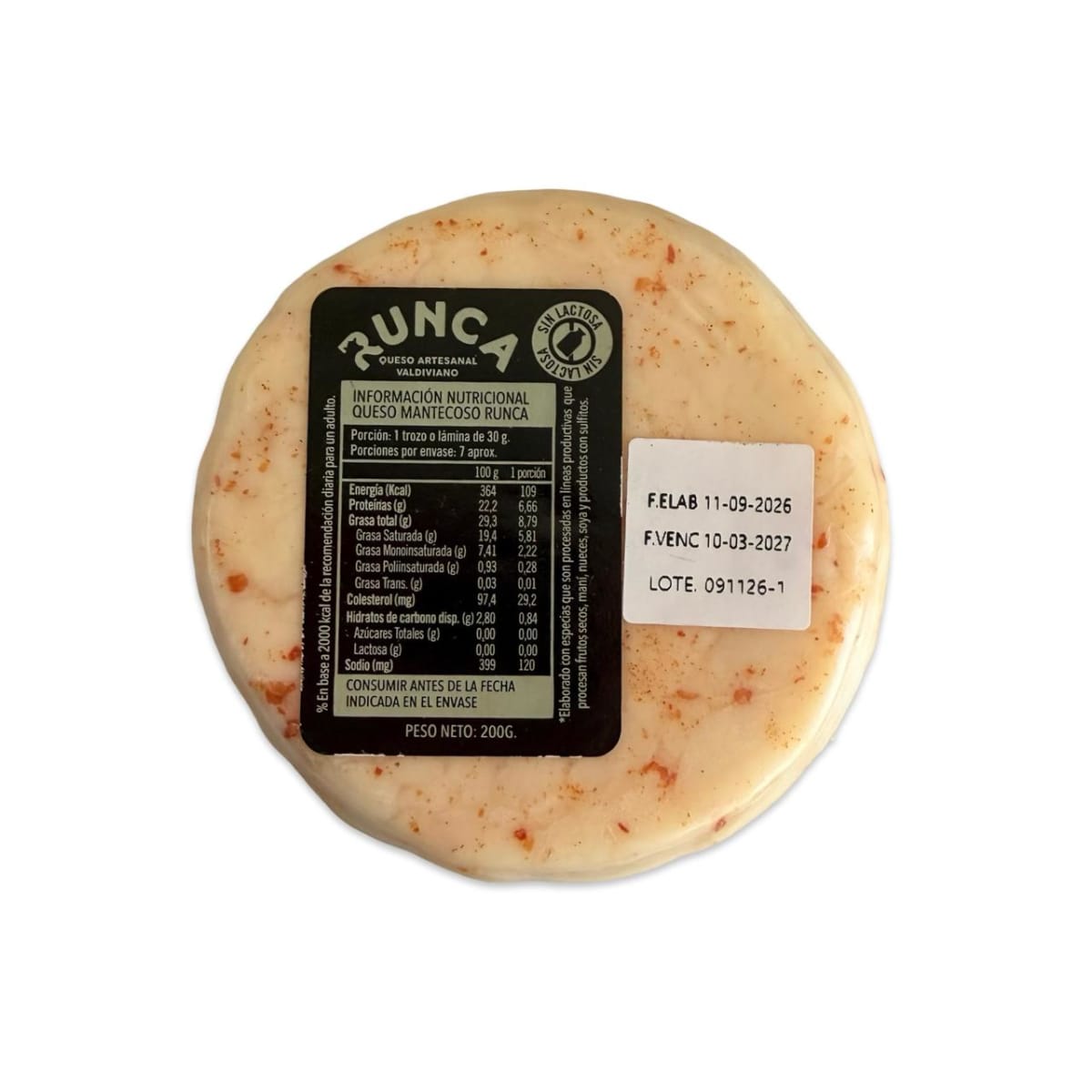 QUESO MANTECOSO CON MERKEN RUNCA 200 G2