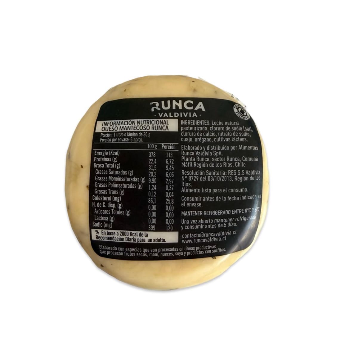 QUESO MANTECOSO CON ORÉGANO RUNCA 200 G2