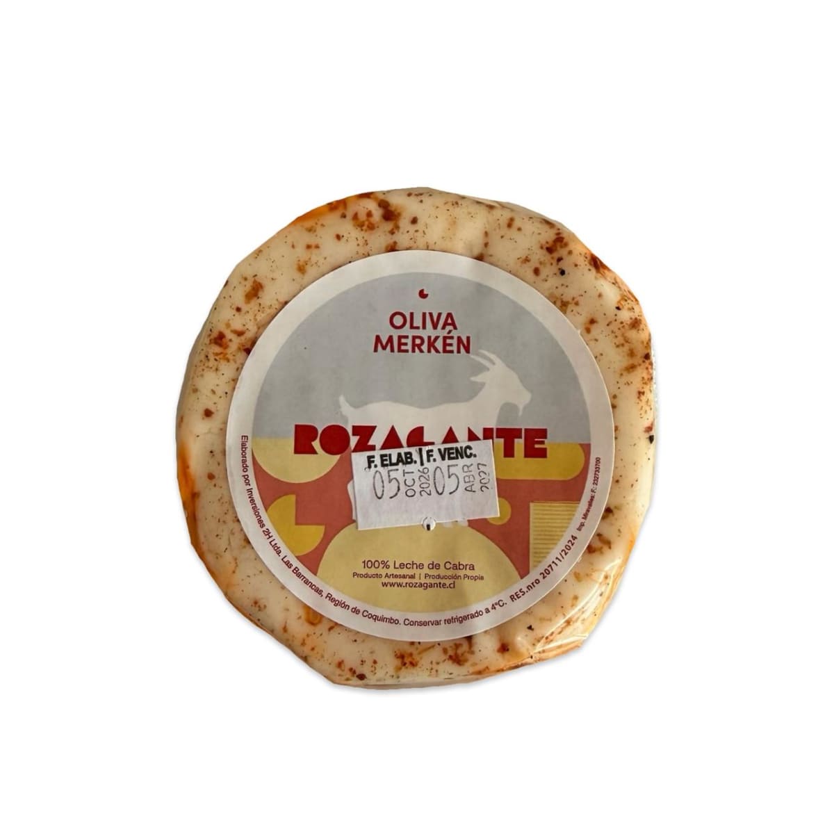 QUESO DE CABRA OLIVA MERKEN ROZAGANTE 200 G1