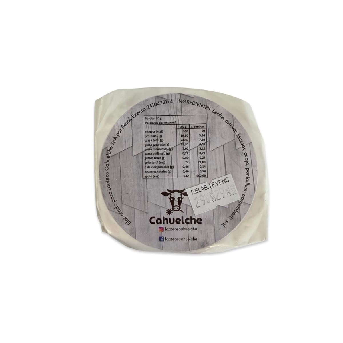 QUESO CAMEMBERT CAHUELCHE 125 G2