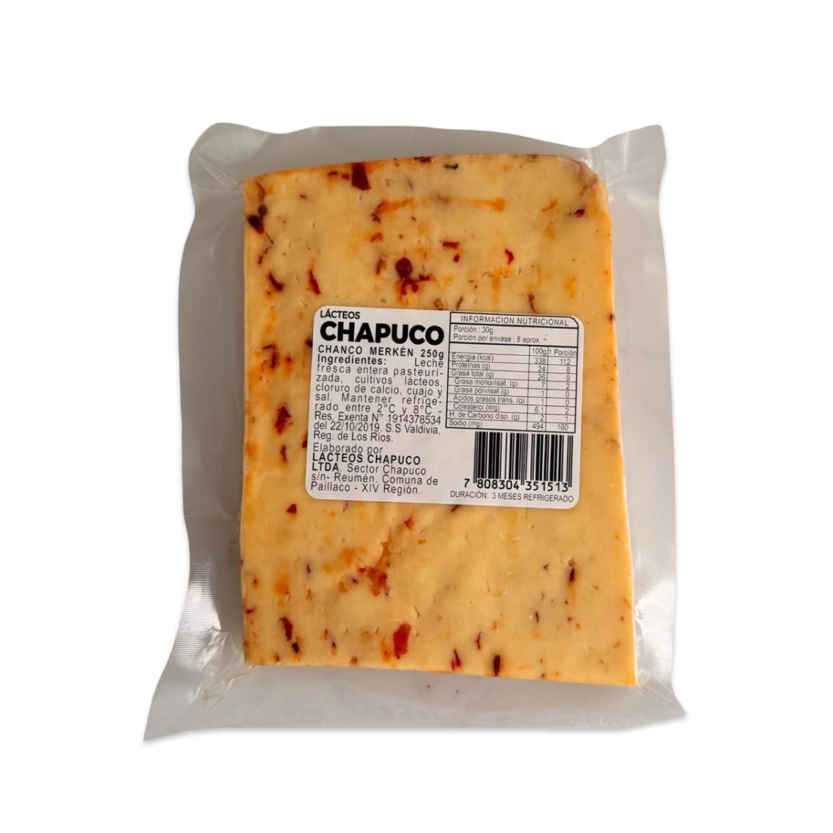 QUESO CHANCO MANTECOSO CON MERKEN CHAPUCO 250 G2