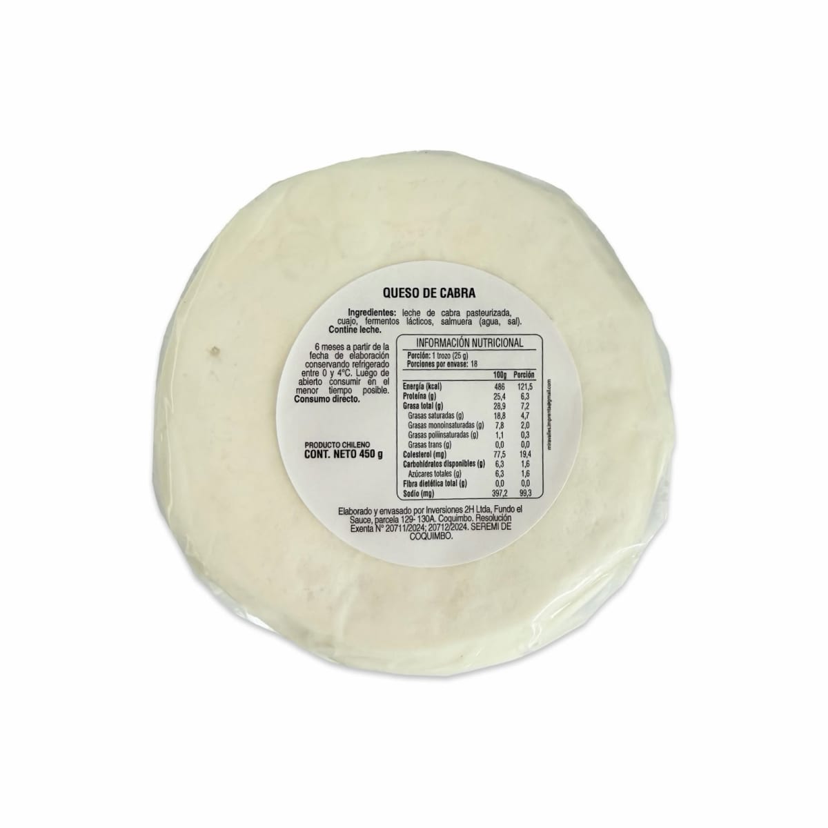 QUESO DE CABRA NATURAL ROZAGANTE 450 G2