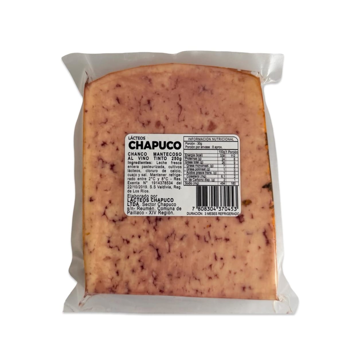 QUESO MANTECOSO AL VINO TINTO CHAPUCO 250 G2
