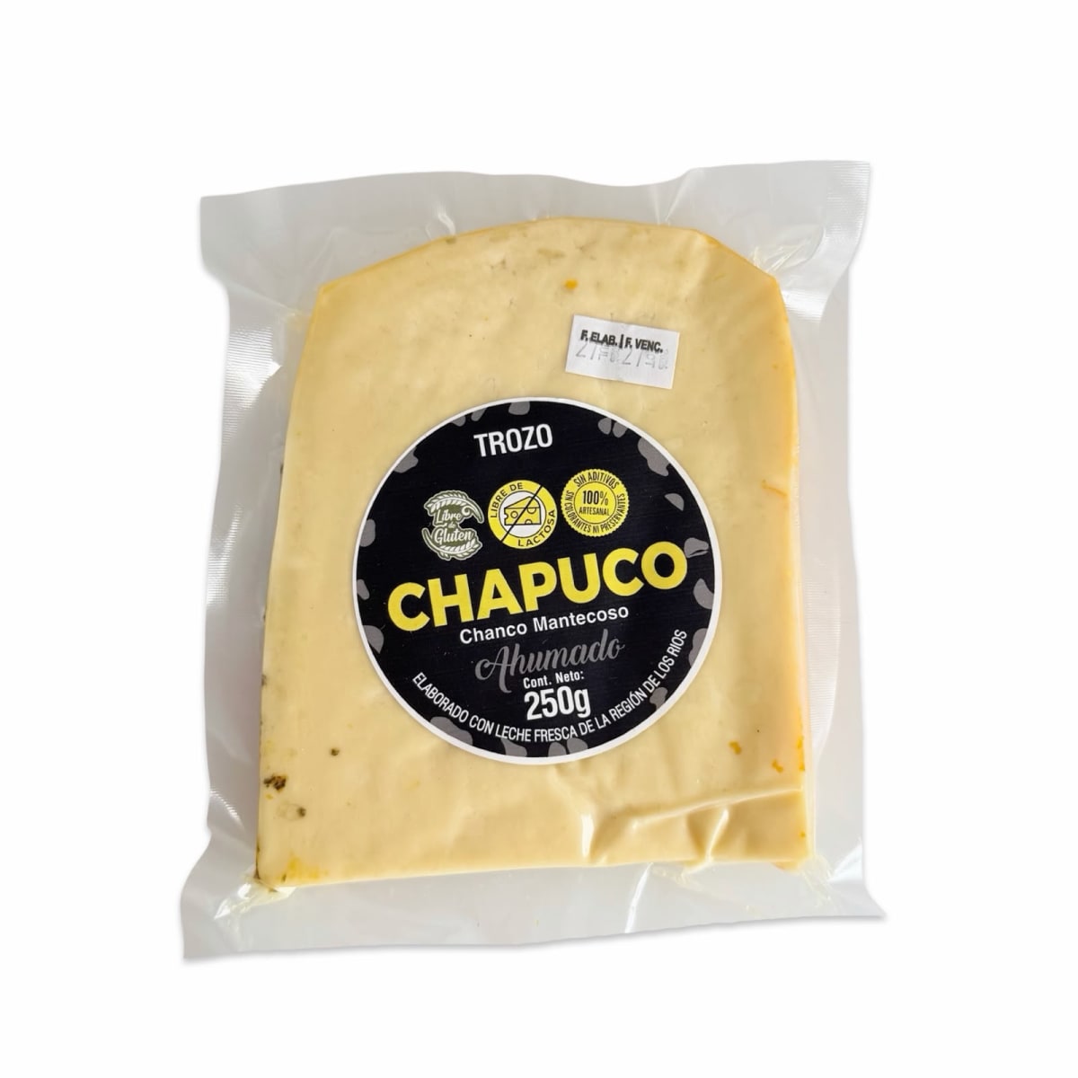 QUESO CHANCO MANTECOSO AHUMADO CHAPUCO 250 G1