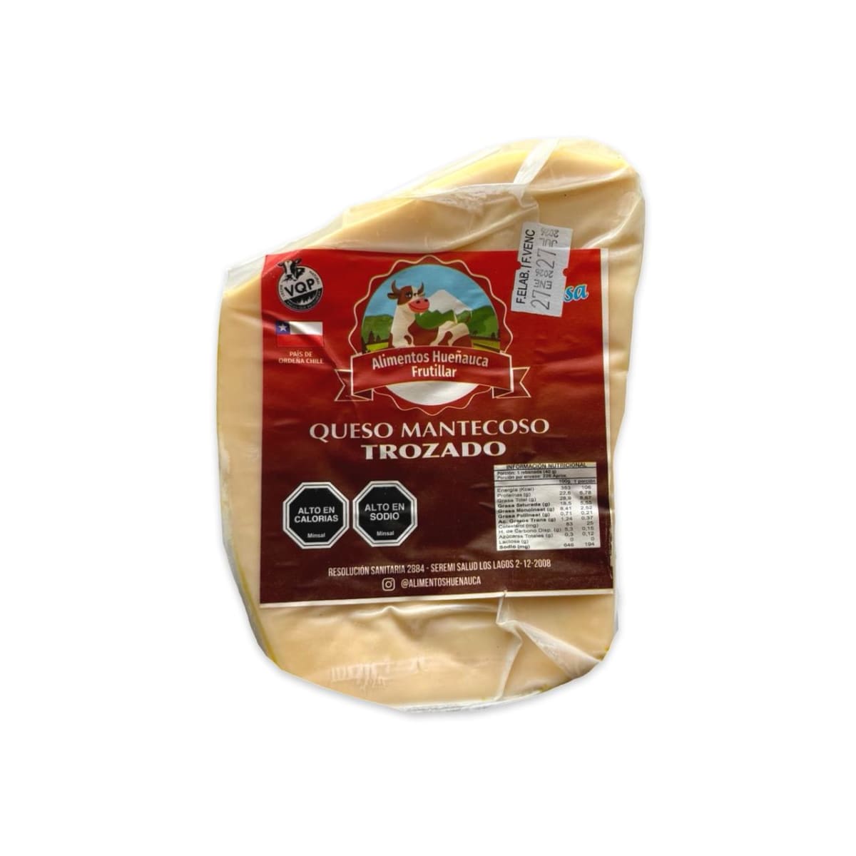 QUESO CHANCO MANTECOSO HUEÑAUCA FRUTILLAR 500 G1