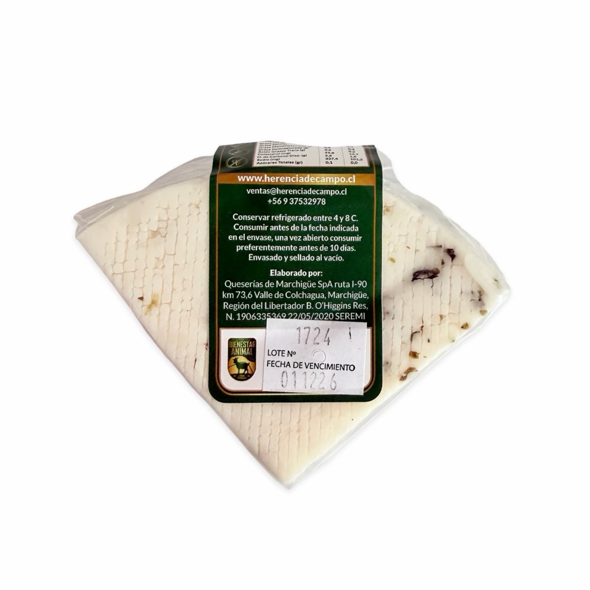QUESO DE CABRA OREGANO HERENCIA DE CAMPO 140 G2