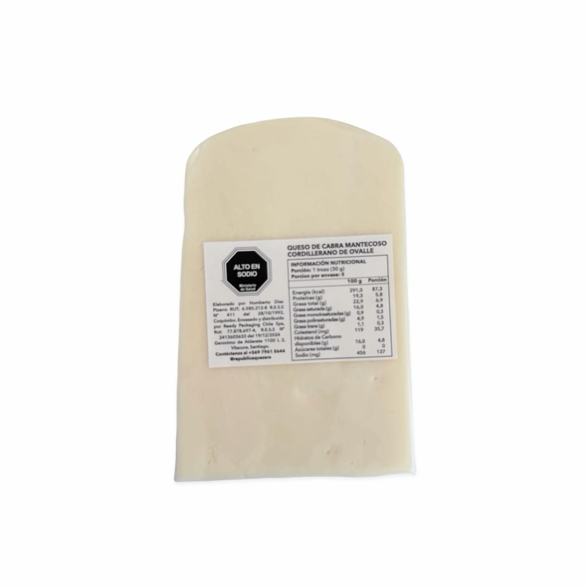 QUESO DE CABRA MANTECOSO CORDILLERANO DE OVALLE 300 G2