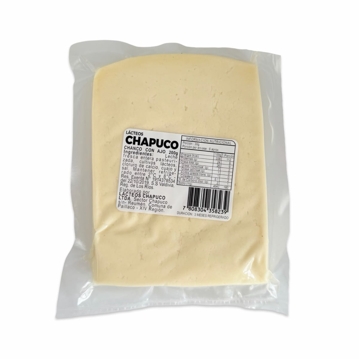 QUESO CHANCO MANTECOSO CON AJO BLANCO CHAPUCO 200 G2