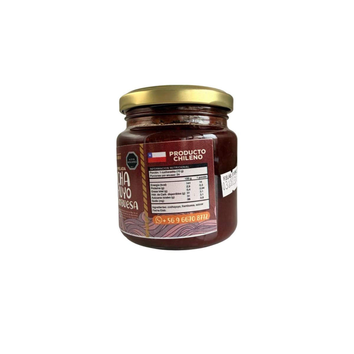 MERMELADA DE COCHAYUYO FRAMBUESA FLOR DEL MAR 240 G.2