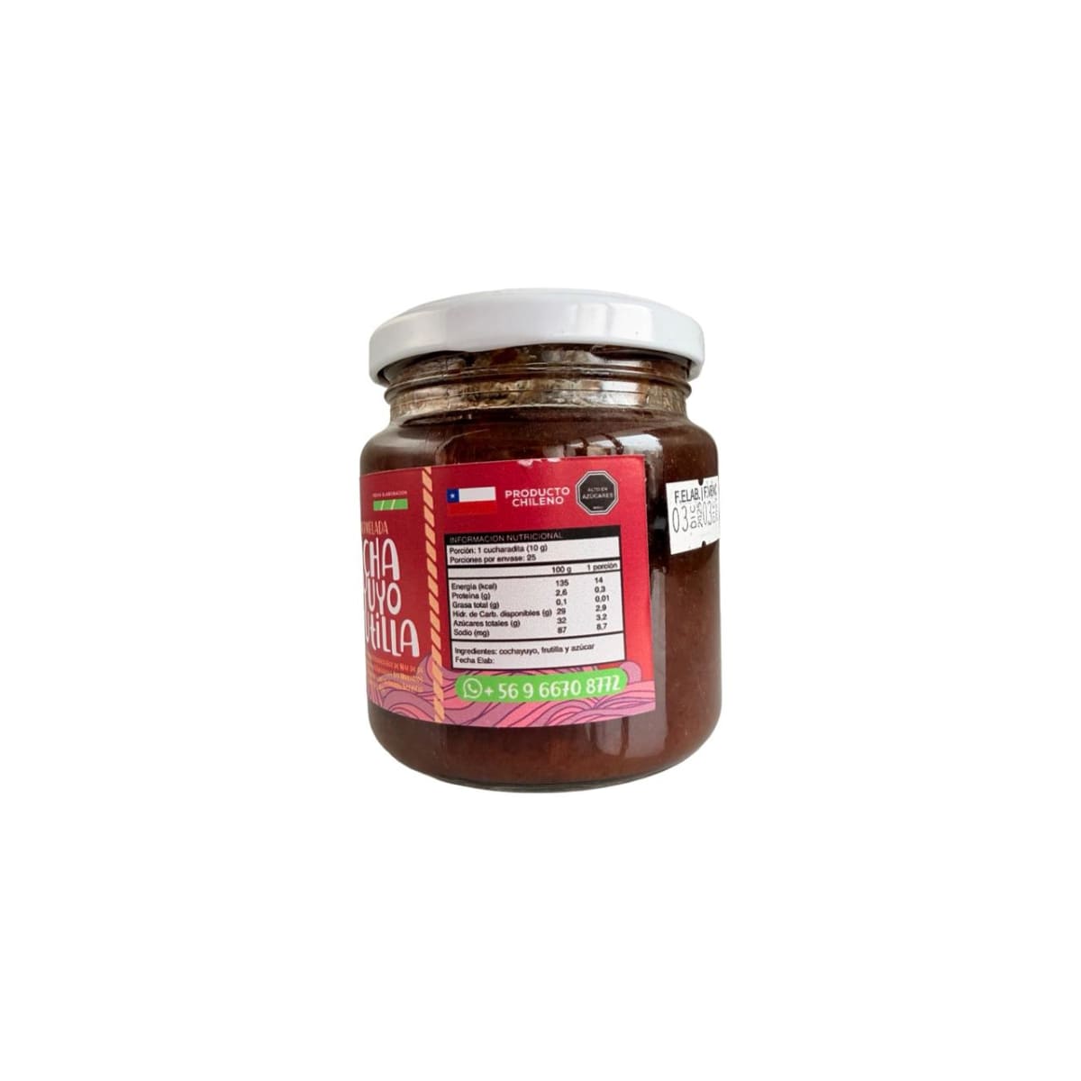MERMELADA DE COCHAYUYO FRUTILLA FLOR DEL MAR 240 G.2