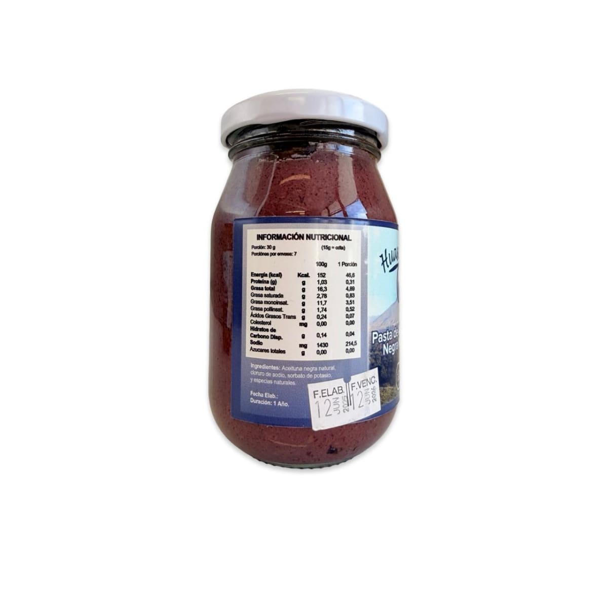 PASTA DE ACEITUNAS NEGRAS HUASCOLIVA 200 G.2