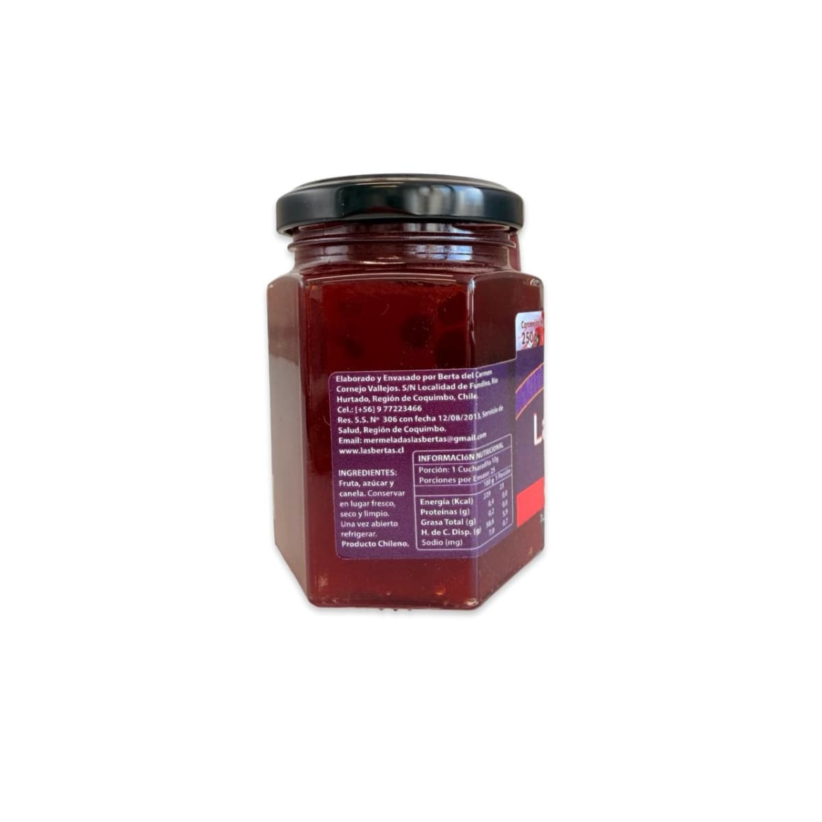 MERMELADA DE MORRON LAS BERTAS 250 G2