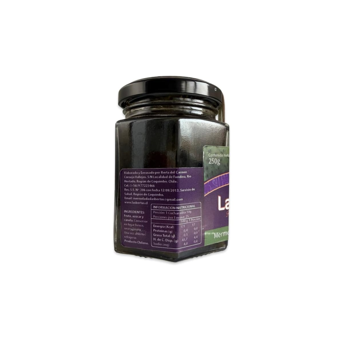 MERMELADA DE RUMPA DE COPAO LAS BERTAS 250 G2