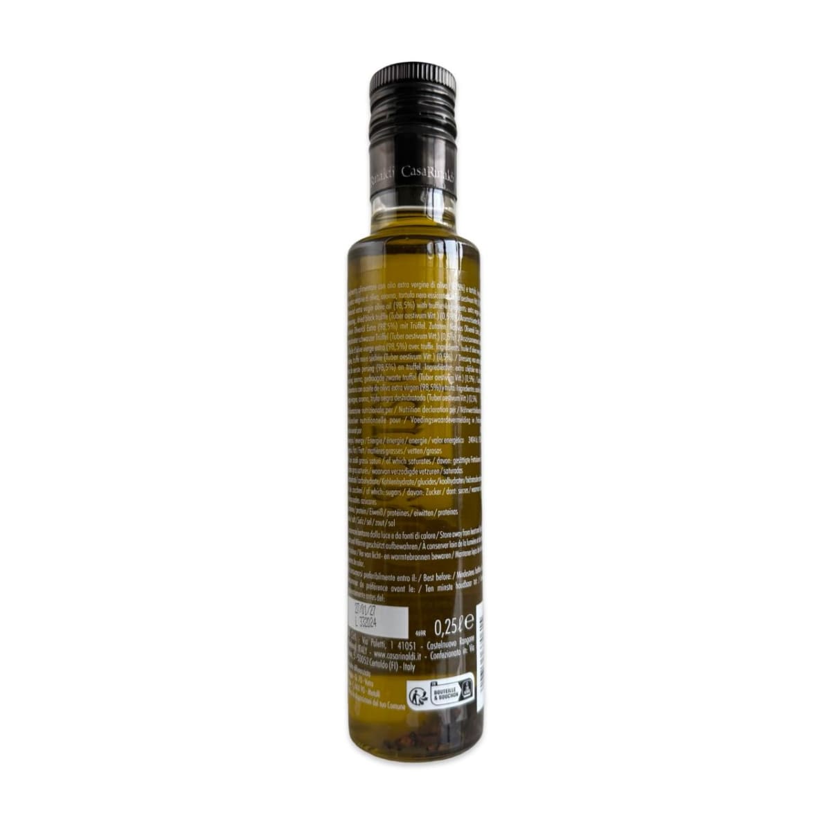 ACEITE DE OLIVA EXTRA VIRGEN CON TRUFA NEGRA CASA RINALDI 250 CC2