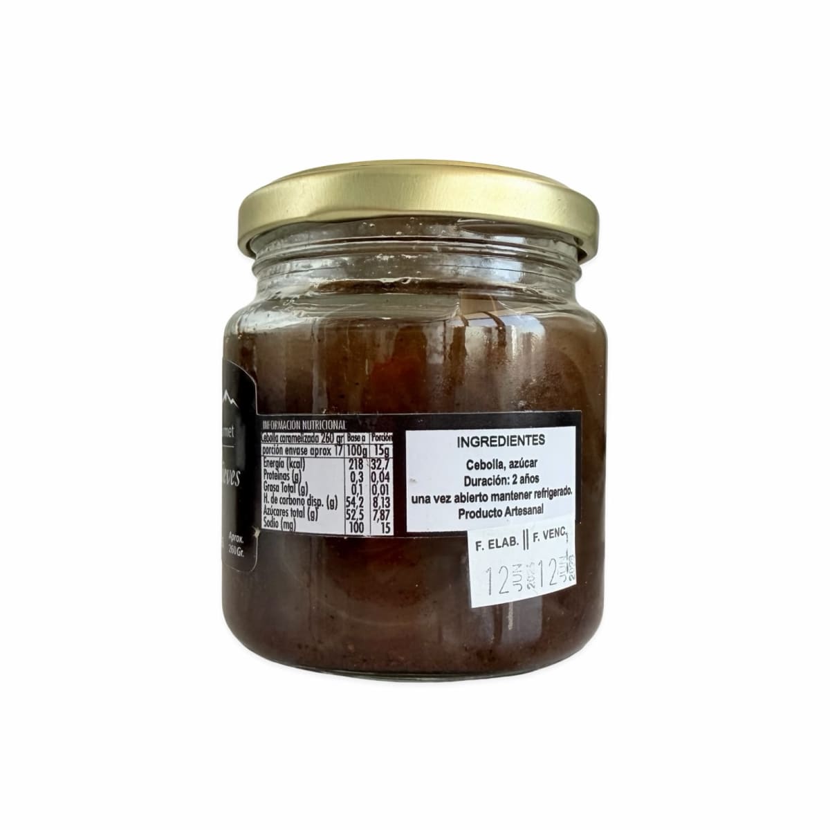 MERMELADA CEBOLLAS CARAMELIZADAS VALLE DE LAS NIEVES 260 G2