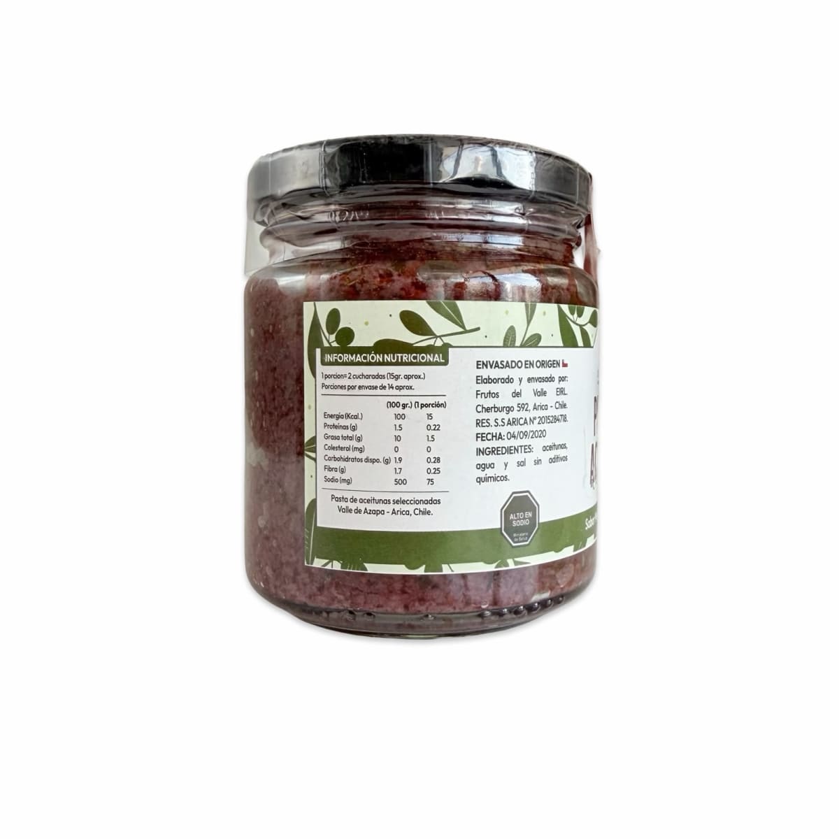 PASTA ACEITUNA DE AZAPA MERKEN OREGANO SERRA 260 G2