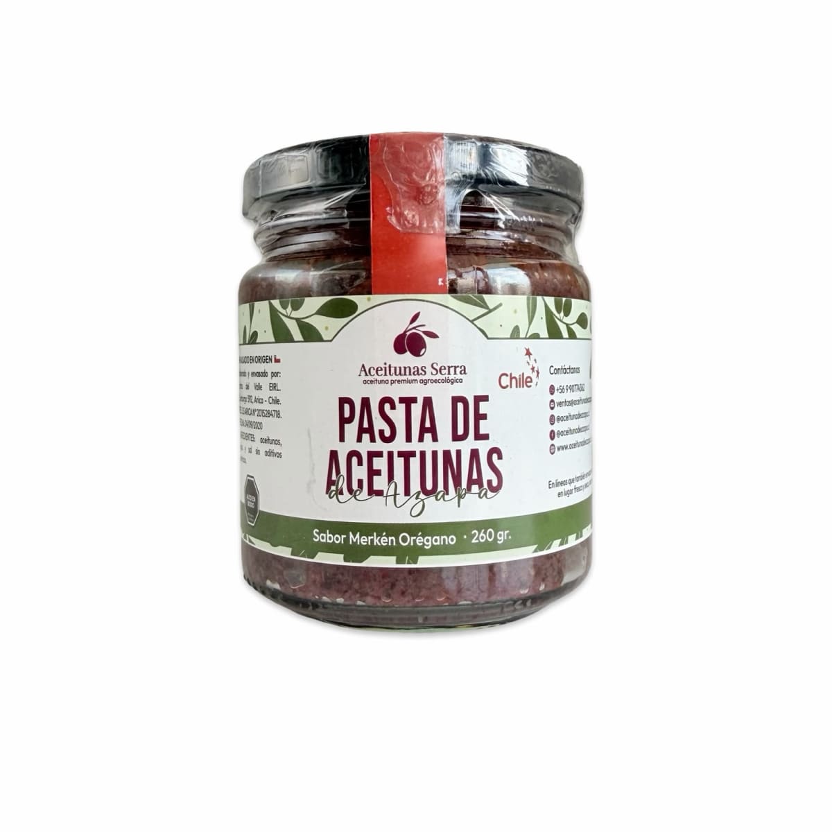 PASTA ACEITUNA DE AZAPA MERKEN OREGANO SERRA 260 G1