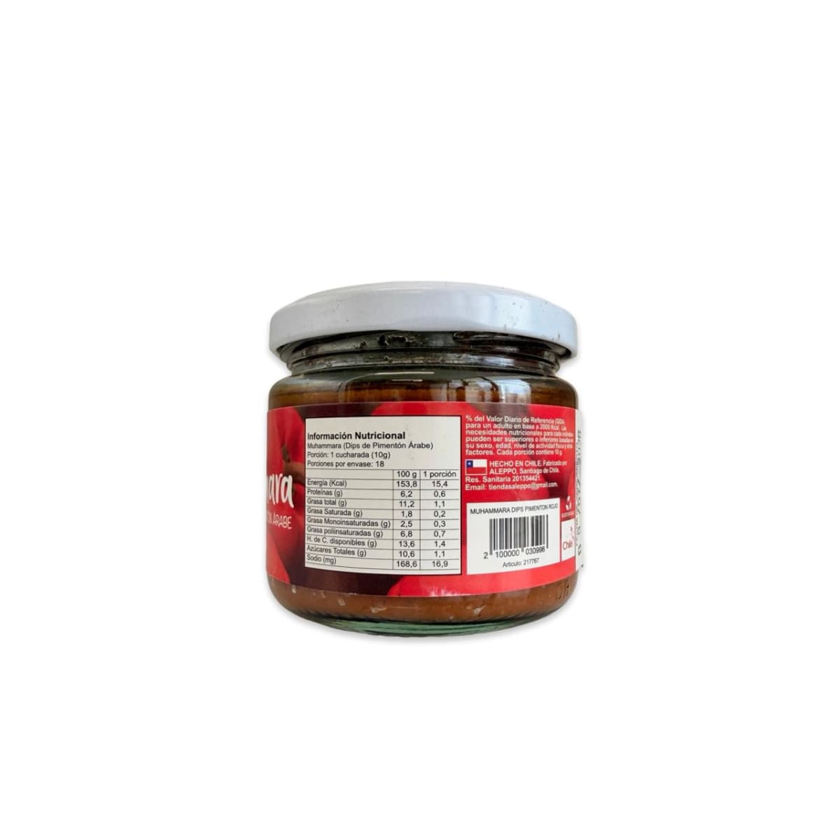 MUHAMMARA PASTA DE PIMENTON AGRIDULCE ALEPPO 180 G.2