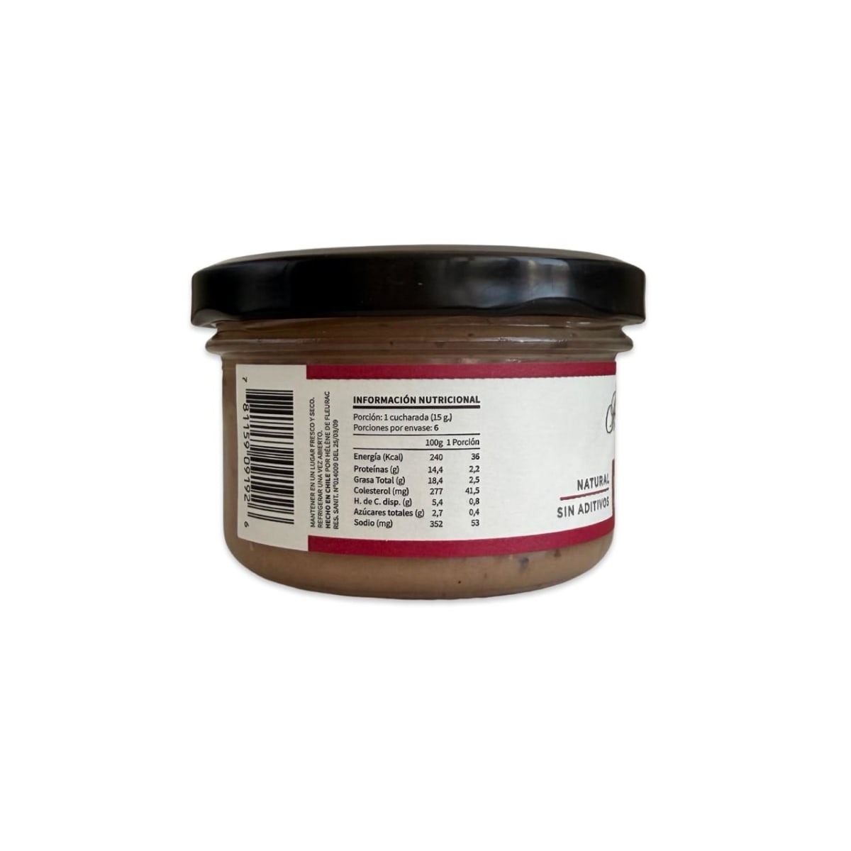 MOUSSE DE FOIE CON PISTACHOS Y ALMENDRAS HELENE DE FLEURAC 90 G2