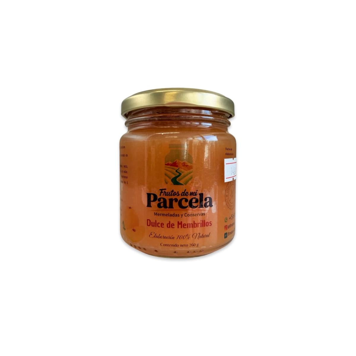 DULCE DE MEMBRILLO UNTABLE FRUTOS DE MI PARCELA 260 G.1