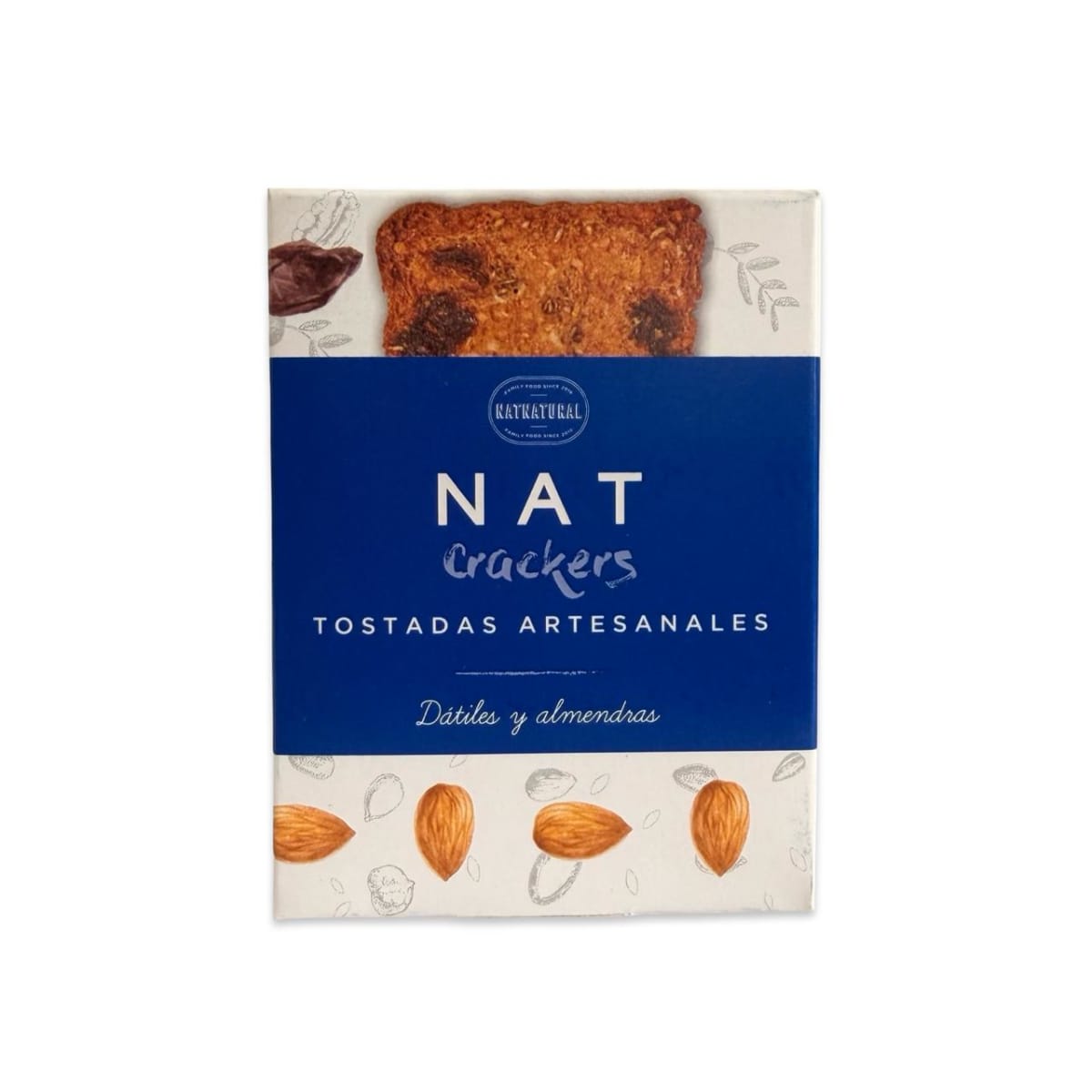 GALLETAS NAT CRACKERS DATILES Y ALMENDRAS 80 G1