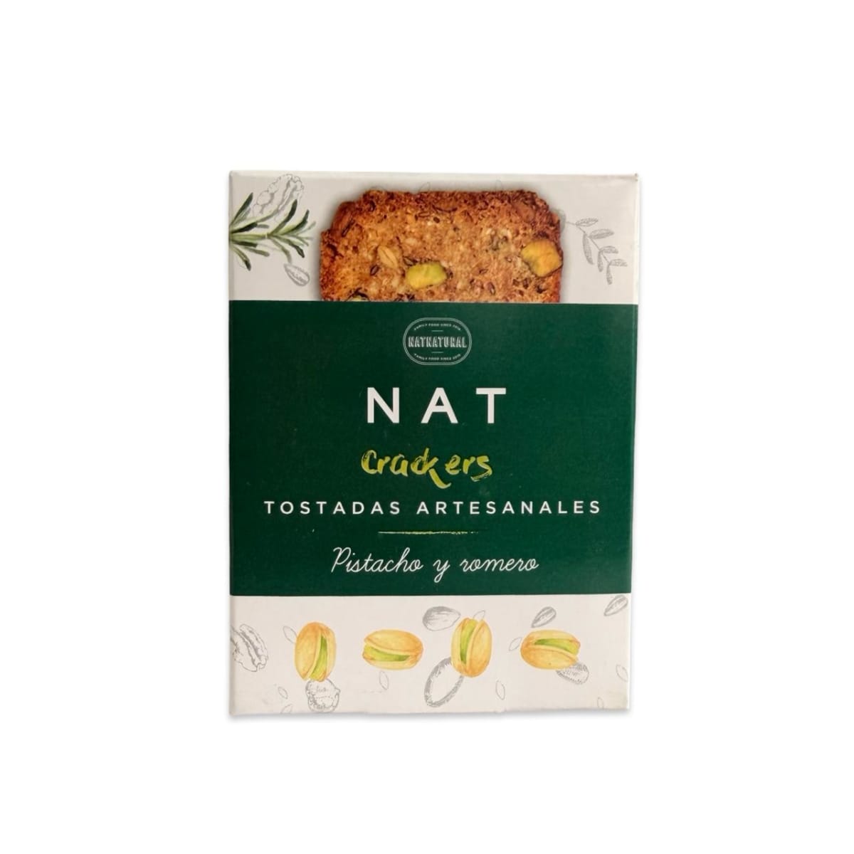 GALLETAS NAT CRACKERS PISTACHO Y ROMERO 80 G1