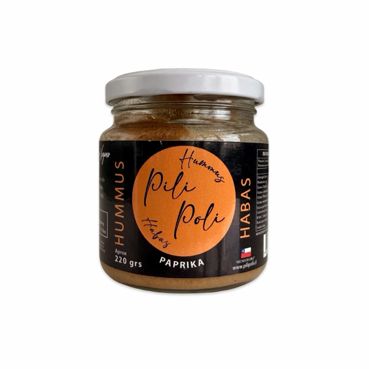 HUMMUS HABAS CON PAPRIKA PILI POLI 220 G1