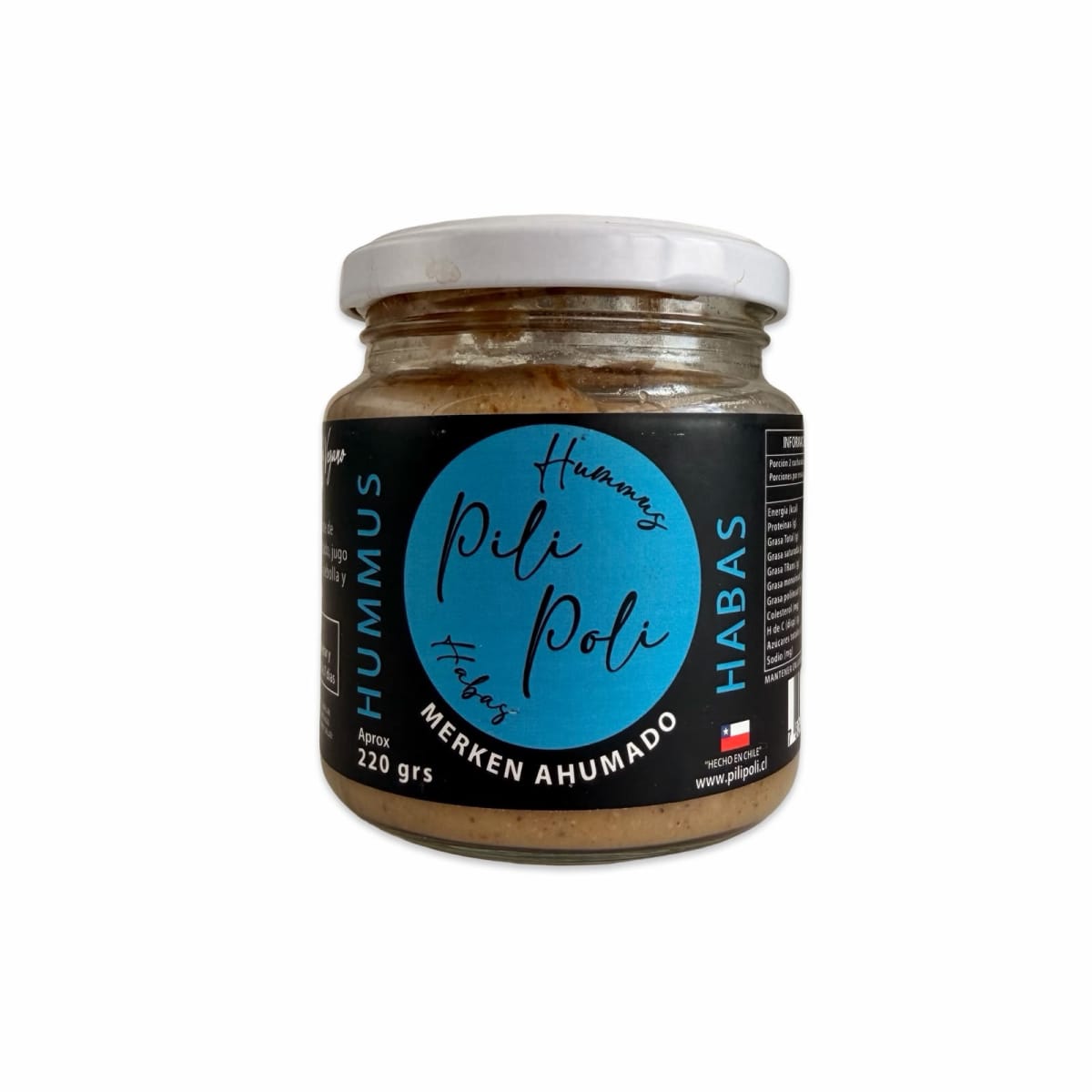 HUMMUS DE HABAS CON MERKEN AHUMADO PILI POLI 220 G1
