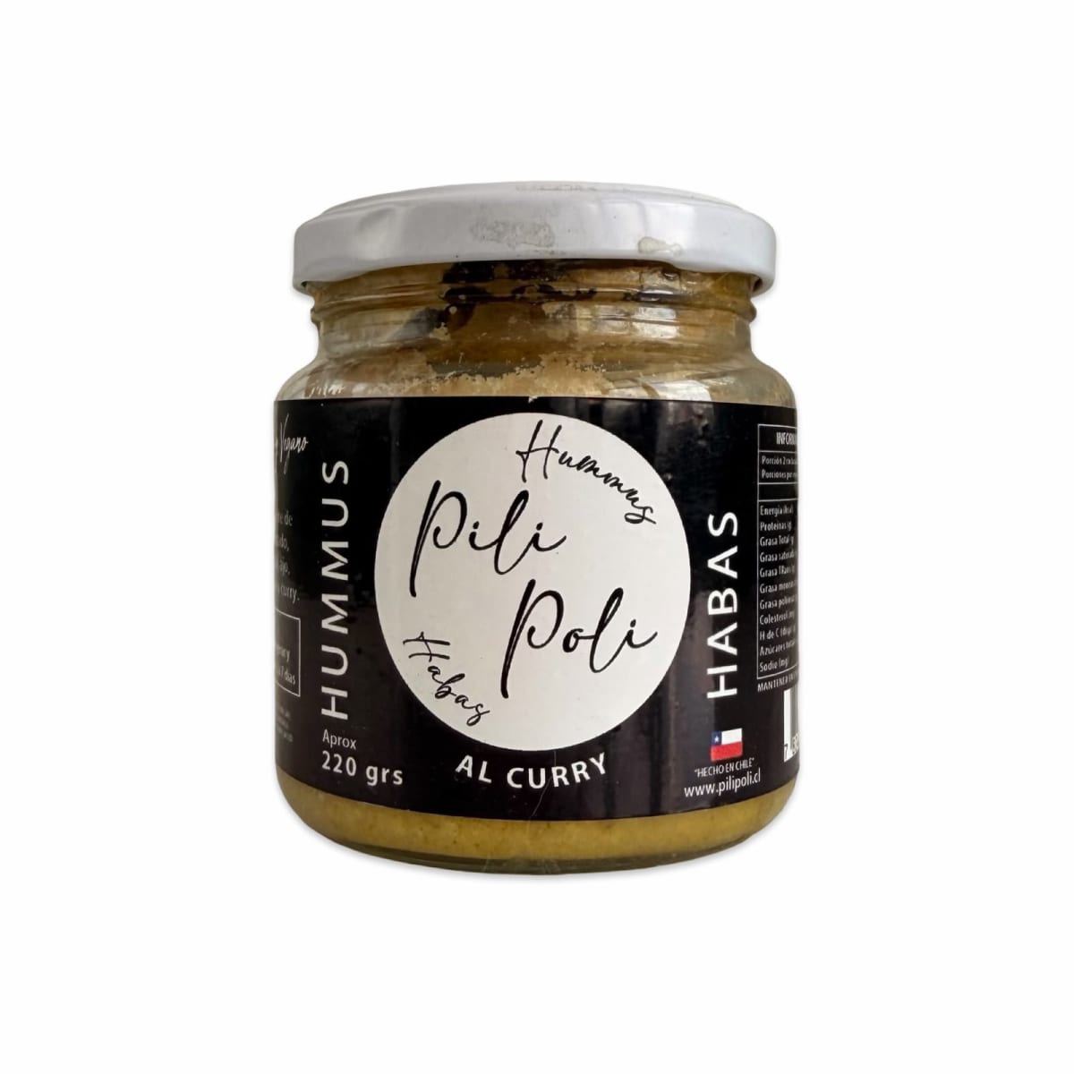 HUMMUS HABAS AL CURRY PILI POLI 220 G1