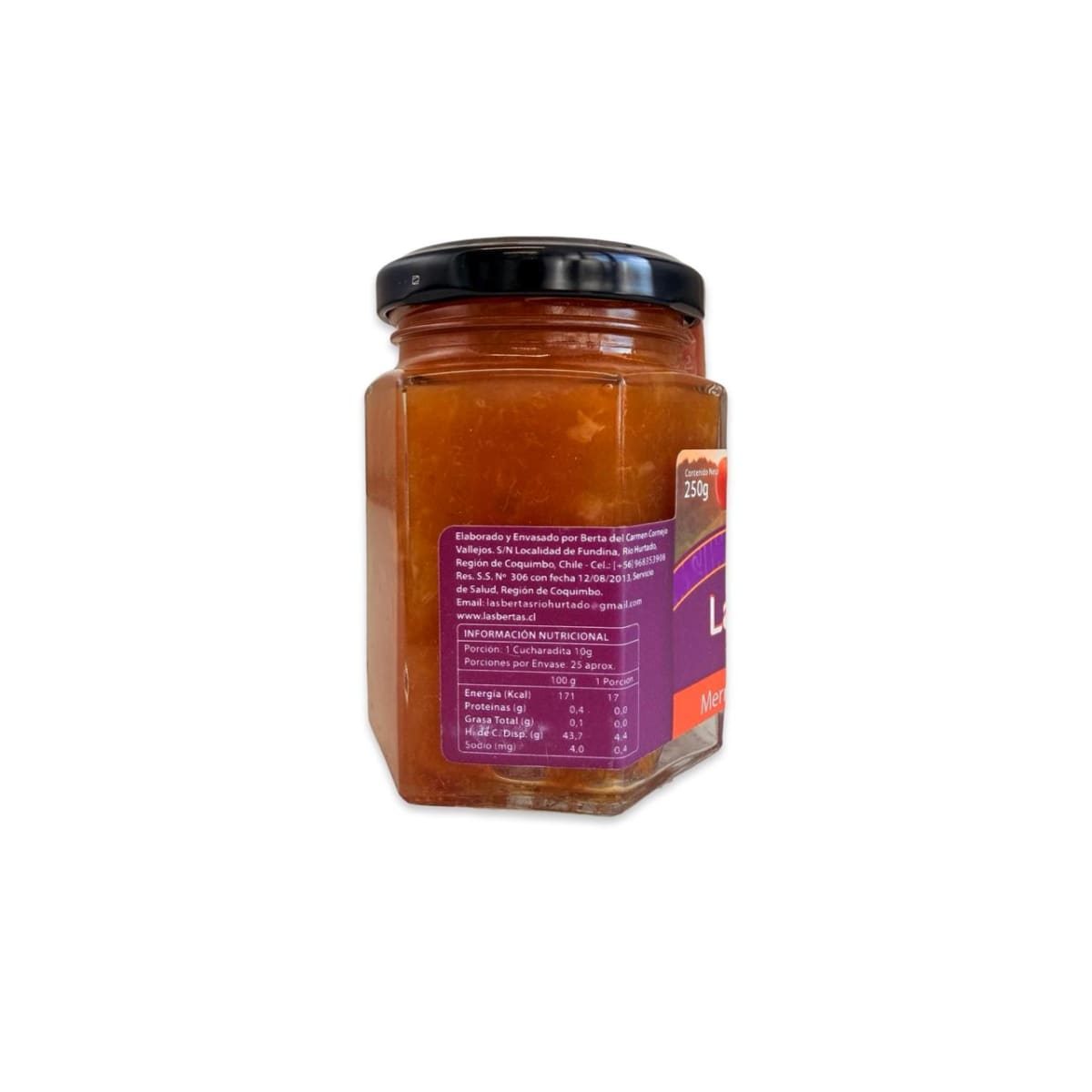 MERMELADA DE NARANJAS LAS BERTAS 250 G.2