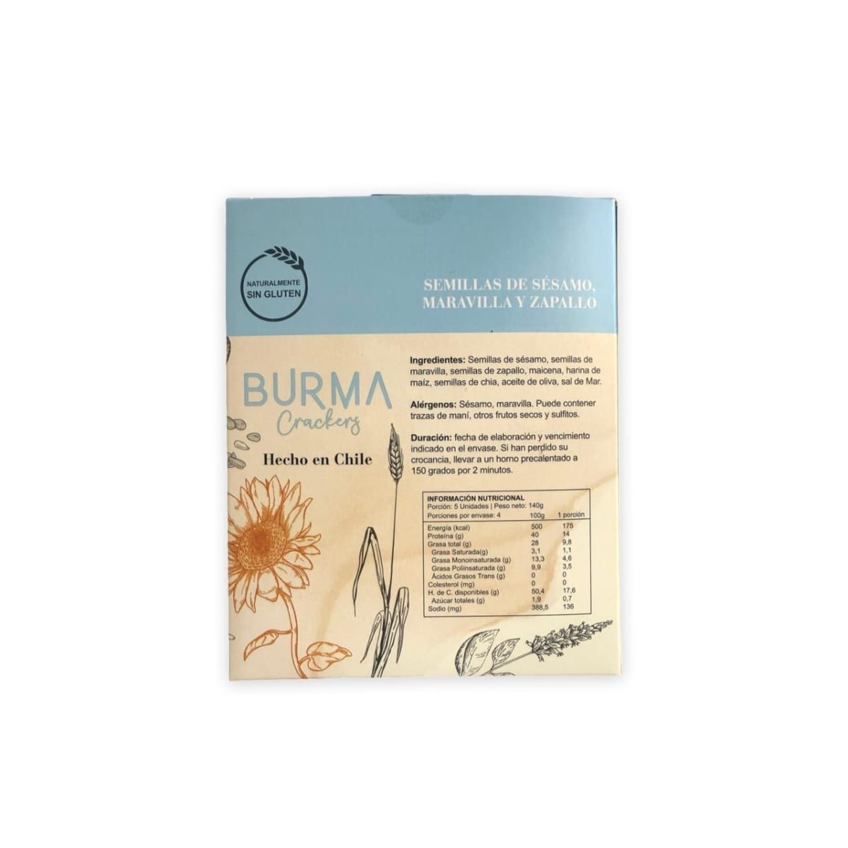 GALLETAS CRACKERS BURMA 140 G.2