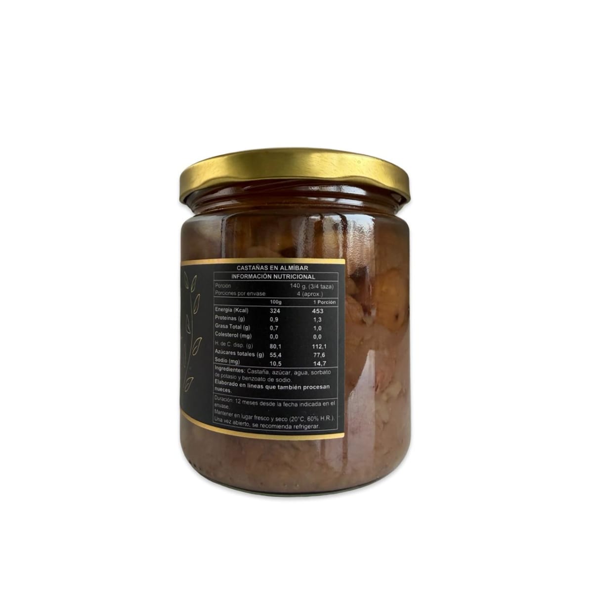 CASTAÑAS EN ALMIBAR DULCE TIERRA 550 G2