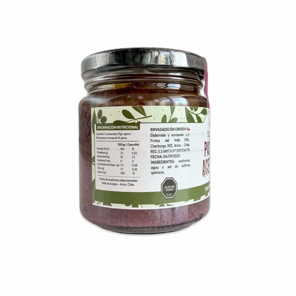 PASTA ACEITUNA DE AZAPA NATURAL SERRA 260 G2
